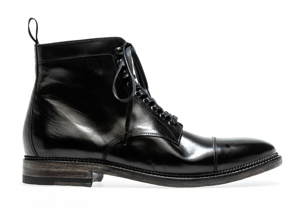 STANLEY LACE-UP BOOT  Nero – n.d.c. made by hand